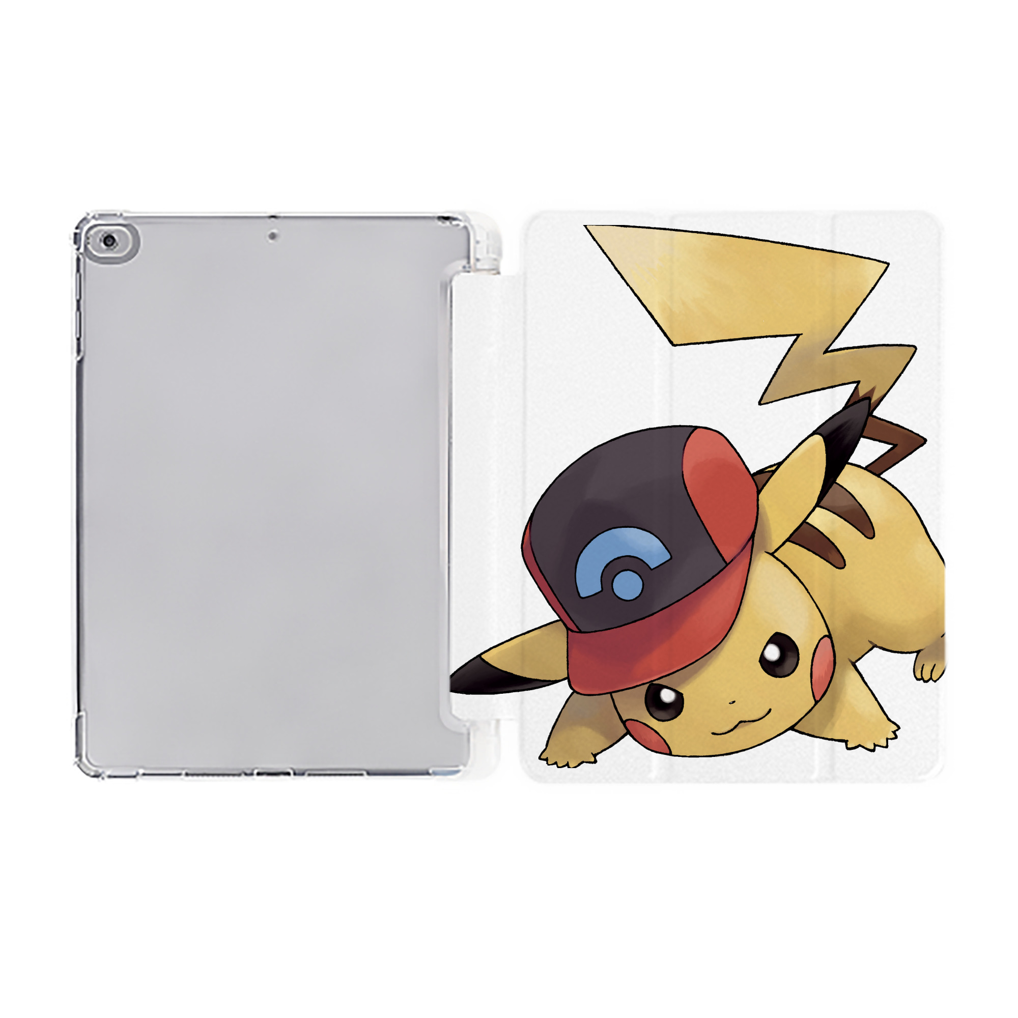 （画像用） ポケットモンスター Pokémon IPad ケース ペン収納付き 三つ折りスタンド PUレザー×シリコン 対応機種9.5/10.5/10.9インチ